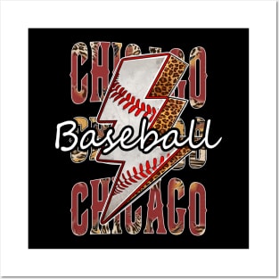 Graphic Baseball Chicago Proud Name Team Vintage Posters and Art